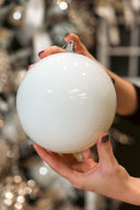 Glossy White Ornament