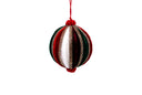 Diamond & Velvet Stripe Ornament