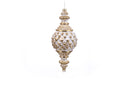 White Artichoke Finial Ornament