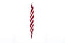 Red & White Icicle Glass Ornament