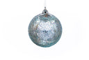 Light Blue Textured Mercury Glass Ornament