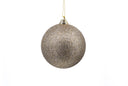 Champagne Glittered Shatterproof Ornament