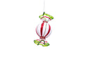 Red & Green Glass Candy Ornaments