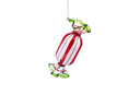Red & Green Glass Candy Ornaments
