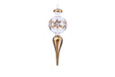 Gold Etched Snowflake Finial