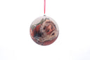Beaded Santa Ball Ornament