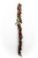 Iced Red Berry Garland