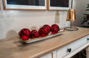 Glossy Red Ornament Set