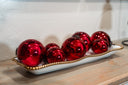 Glossy Red Ornament Set