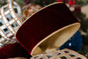 Deep Red Gold Edged Ribbon