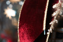 Deep Red Gold Edged Ribbon