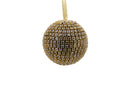 Gold Rhinestone Ball Ornament