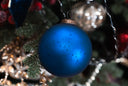 Royal Blue Mercury Glass Ornament