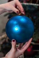 Royal Blue Mercury Glass Ornament