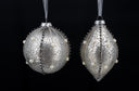 Silver & Pearl Ornament Set
