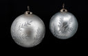 Silver Frosted Leaf Ornament