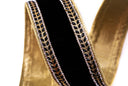 Black Velvet Ribbon w/ Crystal Jewel Trim
