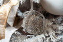 Silver Diamond Bow Ornament