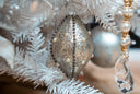 Silver & Pearl Ornament Set