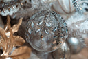 Clear Rhinestone Leaf Ornament