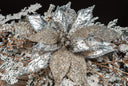 Metallic Beaded Poinsettia