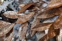 Glittered Bay Leaf Spray