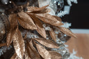 Glittered Bay Leaf Spray