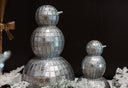 Silver Mosaic Snowmen Set