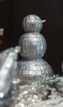 Silver Mosaic Snowmen Set