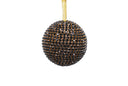 Black Rhinestone Ball Ornament