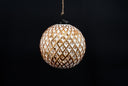 Gold & White Lattice Ornament