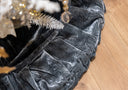 Plush Silver Velvet Tree Skirt