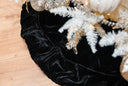 Plush Black Velvet Tree Skirt