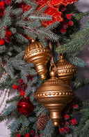 Golden Finial Ornament Set