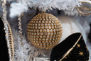 Gold Rhinestone Ball Ornament