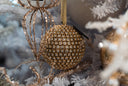 Gold Rhinestone Ball Ornament