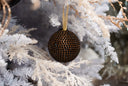 Black Rhinestone Ball Ornament