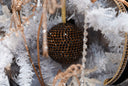 Black Rhinestone Ball Ornament