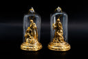 LED Golden Nativity Cloche Ornaments (Set of 2)