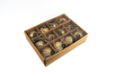 Mini Gold Mercury Glass Round Ornaments (Set of 12)