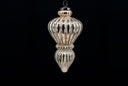 8" Gold Glass Finial Ornament