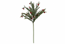 Snowy Pine Stem with Mini Red Bells