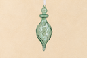 Sage Green Transparent Glass Ornament