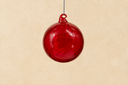 Glistening Red Spiral Ornament