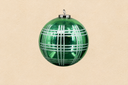 Green Etched Mirror Ornament