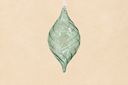 Sage Green Transparent Glass Ornament