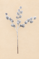 Snowy Flocked Pinecone Spray