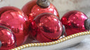Glossy Red Ornament Set